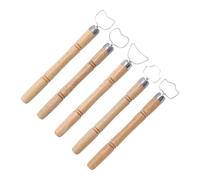 Outils de poterie léger avec manche en bois pour façonner, modeler, | Lot de 5 outils de poterie en céramique pour creuser et texturer, pour débutants, hommes, femmes et