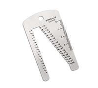 Outils de réparation de bracelet de montre - Règle de pochoir - Outil de mesure en métal - Règle pour bracelet de montre - En acier inoxydable - Artisanat du cuir