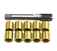 Outils de réparation de filetage pour moteur en métal M14 x 1,25 et kit de tarauds M16 x 1,25