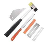outils de réparation de guitares Kit Doutils Pour Guitare Fil De Frette Lime En Acier Inoxydable Règle Nivellement Marteau Tampon Ponçage
