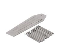 Outils de réparation de montre, jeu de tarauds de machine, 14 tarauds et plaques de vis, ensemble de taraudage de vis, extracteur de vis pour montres, kit de réparation d'horloge, outils de taraudage