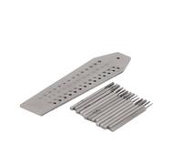 Outils de réparation de montres - Kit de tarauds de machine : 14 tarauds et 1 de vis pour tarauder de précision dans les horloges et les montres, jeu de tarauds et filières 14 pièces - Kit