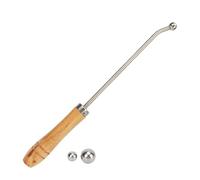 Outils de Réparation de Trombone - Kit d'Outils de Réparation de Trompette Débosselage - Ensemble d'Entretien en Acier Inoxydable avec Manche en Bois pour Soin des Instruments Saxophone
