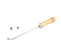 Outils De Réparation De Trompette - Outils D'Entretien Pour Col De Trombone Avec Boules | Ensemble d'Entretien en Acier Inoxydable avec Manche en Bois pour Soin des Instruments Saxophone Cuivres Vent