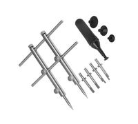 Outils de réparation professionnels pour objectif d'appareil photo avec triple tête et ventouse antidérapante pour un entretien précis - Outil de démontage d'objectifs à haute adhérence