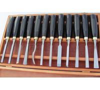 Outils de sculpture 12 pcs caisse en bois Kit de sculpture..