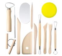 Outils de Sculpture,13 Pcs Outil de Poterie Outils Kit Poterie Outil Modelage Outils Argile Clay Sculpting Tools Outil poterie,pour Céramique Art Gaufrage Menuiserie Artiste DIY