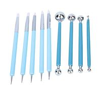 OUTILS DE SCULPTURE DE POTERIE KIT DE SCULPTURE DURABLE ET ÉCONOMIQUE D'EFFORT POUR DIVERSES FORMES ARTISANS (Bleu + bleu mat)