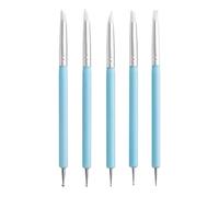Outils de sculpture en argile, 5 stylos à ongles à double pointe, outils de poterie et produits de décoration, outil de pointillage, stylo pour jeunes, vieux, professionnels