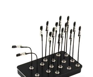 Outils de serrage de modèle avec tige flexible et récipient de rangement en métal pour une installation de loisirs organisée et stable