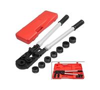 Outils de sertissage manuels tuyaux PEX type UV avec mâchoires interchangeables U16-32 V15-28 for manchon en cuivre acier tube plastique aluminium Fonctionnement Stable