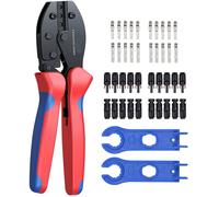 Outils de Sertissage Solaires MC3 MC4 pour Câble PV de Panneau Solaire 2.5/4.0/6.0mm²+20pcs MC4 Mâle Connecteur Câble de Panneau S