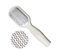 Outils de soins de la peau des pieds - Râpe à pieds - Exfolie les callosités tenaces - Traite les talons fissurés - Lisse la peau - Râpe en acier inoxydable - Poignée en plastique souple - Prise ferme