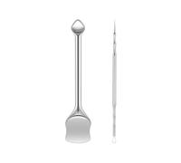 Outils de soins du visage fonctionnels pour les imperfections des comédons Nettoyage des pores du nez et du front Grattoir en métal facile à nettoyer