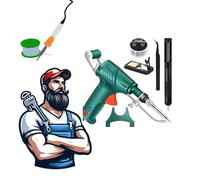 Outils de Soudage Laser Industriels Chauffés a L'intérieur, Ensemble de Pistolet a Souder Multifonction, 3 en 1/DéCapage/DéCoupe/Soudage pour Le Soudage Industriel, Le Soudage Artistique(Noir)