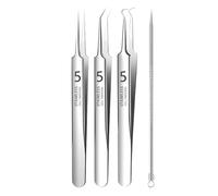 Outils de suppression de boutons, outil d'extraction de points blancs | Outil d'extraction de boutons,Kit d'outils anti-boutons avec boîte de rangement, outil professionnel d'extraction de points blan