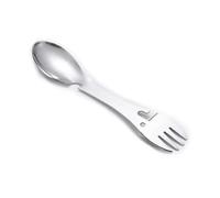 Outils de survie en plein air 5 en 1, Kit EDC multifonctionnel for Camping, fourchette pratique, couteau cuillère bouteille/ouvre-boîte 1 pièces(Sliver)