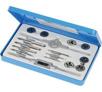 Silverline Tarauds et filières, gamme Expert, coffret 16 pcs Métrique
