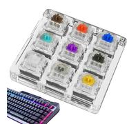 Outils de test Clavier mécanique - Commutateurs acryliques, ensemble d'échantillonneur de clavier | Test Compact KeyCap - Avec une base transparente, les testeurs de commutateurs de sélection de types