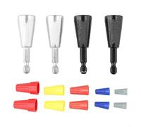 Outils de torsion pour perceuse électrique avec 4 torseurs de fils et 10 fils électriques, conçus pour améliorer la vitesse et la cohérence dans la torsion des connecteurs de fils