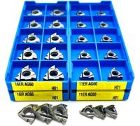 Outils de tournage, 10 pièces fraises InsertsER AG60 H01IR 11ER 11IR AG60 H05 Inserts en carbure outils de tournage de filetage outils de tour outils Inserts de filetage Inserts de tournage(16ER AG60