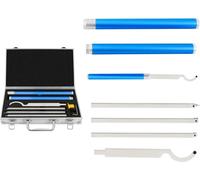Outils de tournage en bois, acier inoxydable durable, lames polyvalentes, bleu