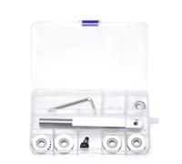 MNUPL Outils de Tournage sur Bois, Outils de Texture avec 4 molettes de Coupe for système de Spirale, Coupe-Roue, Filetage de Bois, Outils de Tournage en Spirale