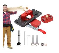 Outils de travail du bois | Aide à perforer le bois réglable - Outil de montage de porte d'armoire pour le travail du bois | Pour ateliers, usines, garage, réparation de meubles, projets