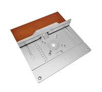 Outils de travail du bois Plaque d'insertion de Table de toupie en aluminium planche à rabat de fraisage de bois électrique avec jauge d'onglet ensemble de Guide de jauge de Tenon scie de Table travai