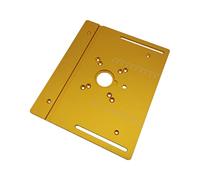 Outils de travail du bois Table de toupie Plaque d'insertion Bancs de travail du bois Scie de table W Guide de jauge d'onglet Profilé en aluminium Clôture Supports coulissants(Gold-B)