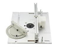 Outils de travail du bois Table de toupie Plaque d'insertion Bancs de travail du bois Scie de table W Guide de jauge d'onglet Profilé en aluminium Clôture Supports coulissants(A 1set)