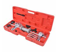 Outils de Voiture Coulissants à 9 Voies 17 pcs Ensemble d'Extracteur vidaXL