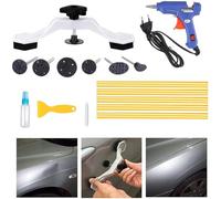 Outils Débosselage Carrosserie,Kit de Réparation de Dent de Carrosserie avec Bâtons de Colle et Pistolet à Colle pour Réparer Bosses Carrosseries et Portes Voiture Ainsi Bosses Réfrigérateur