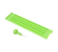 Outils d'Écriture Braille Matériel pour Malvoyants 4 Lignes et 28 Cellules | Set d'Ecriture à Griffes Braille pour Enseignants, Élèves, Éducateurs, , Adolescents et Adultes pour l'Instruction