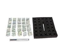 Outils d'estampage en cuir, ensemble de tampons de lettres majuscules, outils de tampons alphabet en acier inoxydable avec poignée antidérapante, 26 tampons en cuir de lettres