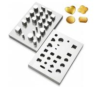 Outils d'estampage en forme de cœur, ensemble de matrices d'estampage de bijoux, robustes et durables, matériaux en alliage d'aluminium, coupe de formes précises, pour la fabrication de bijoux, outils