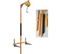 Outils d'installation de climatiseur - Treuil manuel autobloquant + support (câble de mise à niveau 5HP de 10 m) pour installation d'unité extérieure - Équipement de levage robuste
