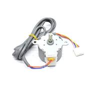 Outils électriques Mini Moteur Swing Blade Wind Guide Moteur Synchrone, Moteur de Climatiseur, Arbre Plat 12V DC Moteur 35BYJ412B Moteur Pas à Pas 0010404093E Outils (Color : White Plug With Snap Mot