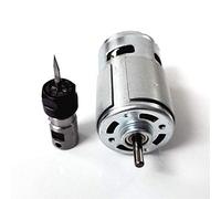 Outils électriques Moteur à courant continu 775 Moteur à courant continu Moteur de broche à roulement à billes, for machine de routeur CNC, avec couteau à découper ER11 Tige d'extension, Pièces de pil