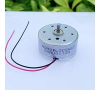 Outils électriques Moteur à courant continu Micro moteur DC 300, mini petit moteur de broche muet rond de 24 mm, modèle de jouet d'énergie solaire bricolage 1.5V-6V, pièces de pilote de bricolage
