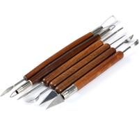 Outils en céramique, modelage d'outils de sculpture en acier inoxydable, pour nettoyer les rayures des brosses de lissage