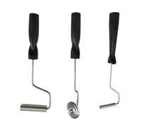 Outils en fibre de verre - Lot de 3 rouleaux de plastification en d'aluminium, rouleau stratifié, outil de palette à bulles | Raclette en résine, épandeur composite, kit de réparation en fibre