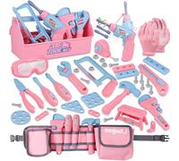 Outils Enfant Boite a Outil,Magic4U Outils de Travail Jouet Enfants Constructions Boîte à Outils avec Perceuse Jeu D'imitation Jeu Éducatif Anniversaire Noël Cadeau pour Enfants 3 4 5 6 7 8 Ans