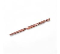 Outils et Instruments - Outil 2 en 1 Pince à Pincher et Repousse Cuticules en métal Gold Rose - - OCIBEL