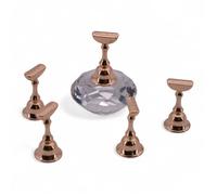 Outils et Instruments - Support Aimanté Diamant en Verre pour Nail Art Portes Ongles Bronze - - OCIBEL