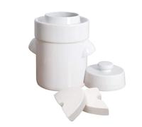 Outils et Nature Pot à choucroute avec Pierres lacto-Fermentation 20L Blanc