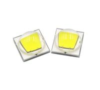 Outils Lot de 50 LED SMD 5050 XML2 T6 U2 10W haute puissance, blanc 6000K, diodes rouge chaud, verte, bleue et UV, culot céramique et lentille en silicone(10W Warm2800-3200k)