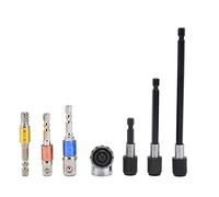 Outils manuels électriques de qualité à impact, 7 pièces, douille magnétique, tige d'extension à tige hexagonale, ensemble d'adaptateurs de perceuse pour tournevis et perceuses