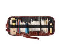 Outils Modélisation Argile - Kit 36 Pièces Bois Silicone Acier, Outils Créatifs, Kit Artisanat Céramique, Modéliser Sculpter Dessiner Pointer | Fournitures Complet pour Adultes