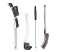 Outils nettoyage cage à oiseaux 4 pièces brosse à long manche ergonomique | Nettoyeur de fientes d'oiseaux pour intérieur, extérieur, volière, bain, nourriture, dressage, ,